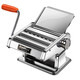Olodo German hand-cranked noodle machine stainless steel noodle machine small household all-in-one dumpling wrapper rolling machine upgraded gear three knives natural silver free gift of 5
