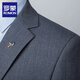 ROMON casual suit men's formal wedding 2025 new spring and autumn slim men's suit dress suit 2266 gray. Double slit L 175 120-135 Jin Jin equals 0.5 kg