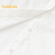 Balabala children's clothing girls long-sleeved shirt autumn pure cotton white shirt loose original white 10101-201324102005 90