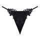 Women's underwear open-style women's free to put on and take off convenient briefs transparent lace mesh seamless skin-friendly sentimental thong black