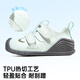 Ginoble new product functional shoes 2025 summer new male and female baby shoes baby shoes toddler shoes sandals hazy blue_white 10.5 110mm