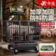 Today's selection (jinxuan) large hand push roller weighing electronic scale commercial floor scale wheel scale foldable platform scale accurate pig scale industrial logistics floor scale livestock weight scale dual display pulley 200KG backlit steel button 40*50
