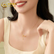 CHINA GOLD gold necklace 18K gold AU750 ball bead necklace birthday gift for girlfriend