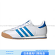 Adidas New Year's Day K74 cow leather fashionable, soft and comfortable low-cut training shoes for men and women, white blue, white blue 36