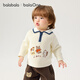 Bala balaOne children's sweater boys and girls 2025 winter sweater baby baby sweater 208425103201