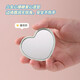 Love Makeup Mirror New Cute Love Simple Mirror ins Portable Love Student Face Value LED Portable Mirror Makeup Mirror White
