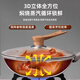Yinjue pot lid can stand up to see tempered glass pot lid transparent household frying pan milk pot steamer wok lid high temperature resistant 16cm tempered glass lid (can stand up wood grain handle)