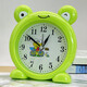 Creative cartoon little frog boy alarm clock cute child female student with internet celebrity desktop green clock ornament rose red