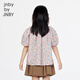 Jnby by JNBY Jiangnan Buyi children's clothing liberty printed short-sleeved shirt bud sleeve pullover round neck summer girls 1P5211050 199/white background colorful pattern 160