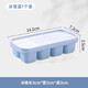 DIY homemade ice cube mold household silicone ice tray refrigerator ice box storage artifact student men and women green 1 piece