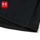 Under Armor children's clothing, boys' long-sleeved T-shirt, comprehensive training pullover, stand-up collar, semi-open chest, casual children's sportswear, black 130, the size is small, please take one size larger as normal