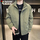 Woodpecker (TUCANO) Jacket Men's Autumn and Winter Stand Collar Casual Workwear Korean Style Windproof Tops Men's Military Green XL
