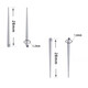 First encounter guide needle ear hole tongue nail puncture tool titanium alloy external thread 0.9 lip nail guide needle next day delivery auxiliary nail 5-pack 1.0mm guide needle-M0.9 external teeth