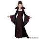 Cute husband Halloween costume children's cosplay vampire queen party dress girls masquerade performance costume burgundy 160 cm