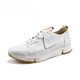 Qile genuine leather clark men's shoes spring and summer new fashionable genuine leather three-flap shoes sports casual shoes comfortable running shoes cowhide yellow 43