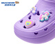 Skechers Girls' Slip-On Croc Shoes Summer Fashionable Outerwear Lightweight Hydrophobic Home Non-Slip Casual Lightweight 308104L Lavender/LAV 27.5