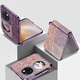 
SiweiChuang is suitable for Huawei pocket2 mobile phone case folding screen P60Pocket mobile phone case full-package anti-fall splicing Xile check women's protective case ultra-thin anti-fingerprint simple [split Xile check powder] electroplated leather pattern + three-dimensional relief + lanyard Huawei Pocket 2