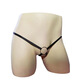 One pants sexy sexy underwear perverted men's hoop suspenders sexy underwear hollow free T-string sexy underwear black (KK) one size