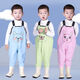 Raft core fork pants waterproof children's water play one-piece kindergarten clothes to catch the sea children's rain boots to catch fish men's and women's rain pants sand Q-bear green-children's overalls with pockets 24 shoes inner length 15CM