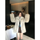 COCO LIMITED fur annual hot item God Girl Finnish whole fur fox fur coat blue fox white (hot item rare color) M