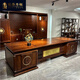 Bertha Denton solid wood boss desk general manager desk chairman room ebony wood executive desk new Chinese style desk 3.2 meters boss desk