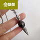 Floating Lotus and Demonic Pestle Black Pearl Pendant Baroque Pearl Scepter Necklace for Men and Women Baroque Black Pearl Pendant Black Pearl Pendant