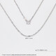Laomiao platinum pt950O sub chain M buckle women's necklace clavicle chain birthday Valentine's Day gift for girlfriend and wife about 3.43g