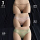 Septemberg (Septwolves) Spitzenunterwäsche für Frauen reines Baumwollschritt für Frauen sexy Low Taille Dreieck Super heißer neuer Stil 2025 Frauenshorts 9227# Kaffee + Bohnenpaste + Schwarz (Paket) 3 Streifen L 110-130jin [Jin gleich 0,5 kg]