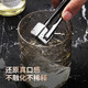 Stainless steel ice cubes, quick-frozen ice particles, household ice bucket, ice clips, frozen balls, iced whiskey stones, portable set, stainless steel ice clips, 1 pack