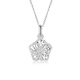 Mengjinyuan platinum pendant with sparkling imitation diamonds and platinum PT950 pendant as a birthday gift for your girlfriend. Weighs about 2.4g. Silver chain while supplies last.