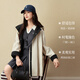 SEIFINI Classic Miu Contrast Color Hooded Windbreaker 2025 Autumn New Korean Style Loose Casual Jacket Beige M