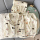 
Jiyafu HelloKitty gauze pajamas for women in summer short-sleeved 2025 new cute three-piece set home clothing Yunduo Cotton-J9901# Paradise Puppy Three-piece Set M [Suggestion 75-100Jin [Jin equals 0.5 kg]]