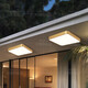 Puqian Quantong Outdoor Techo Light Villa Villa Ultra-Stone Door Light Corridor Balcón Balcón Ligero Ligero de la luz de la luz del patio X3893-500/Square