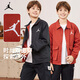 Jordan Nike AJ children's clothing boys' jackets children's autumn new windproof reversible tops red ocher