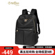 Goldlion Mode Frauenbag 2025 Neues leichter Reise -Rucksack großer Kapazität Computer Rucksack Pendeln vielseitiger trendy Schwarz