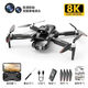 Bürstenlose, langlebige, hochauflösende, professionelle Luftbild-Drohne, Echtzeit-Bildübertragung für Erwachsene, bürstenlose Rückkehr, Quadrocopter, ferngesteuertes Flugzeug, Kinderspielzeug, Geburtstagsgeschenk, bürstenloser Motor, starker Windwiderstand, Hindernisvermeidung, große Augen, Doppelkamera, Luftaufnahmen, verbesserte Doppelbatterie, 1 Stunde + Zubehör + Aufbewahrungstasche