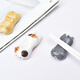 Japanese ceramic cute cartoon cat shape cute chopstick holder chopstick holder dining table photo chopstick pillow creative tableware flower cat chopstick holder