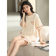 
Modal pajamas for women in summer pure cotton thin short sleeves 2025 new cute and wearable summer home clothes two-piece set YZT9885 M women spot suitable for 155-162CM, weight