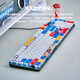 Logitech K845 GUNDAM CONSEJO CONSEJO TEQUISO MECÁNICO MECÁNICO Juego de Oficina de Oficina de Sports E-Sports Desktop K845+Teclado rojo y blanco (hipopótamo real) Eje azul-[Selección de oficina de oficina]