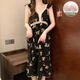 莫代尔睡衣带胸垫女夏季2025年新款睡裙纯棉公主吊带花边蕾丝性感中长裙 YZQ_9906#吊带裙兔子(带胸垫) M