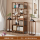 Sizhuge solid wood new Chinese style Bogu rack ornament display cabinet Duobaoge tea set partition tea storage storage shelf simple 80 simple style thickened and reinforced