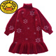 G.duck Girls' Winter Clothes New Year's Autumn Clothes Skirts Autumn and Winter 2026 New Children's Girls Winter Girls' Dresses Burgundy 130 Recommended for 7-8 years old
