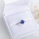 Yuying S925 sterling silver sapphire ring women's tanzanite sapphire ring live women's ring gemstone jewelry jewelry ring