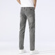 JASONWOOD high-end men's jeans summer thin slim stretch straight pants middle-aged simple versatile washed trousers 1049 gray 28