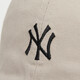 NEW ERA trendy hat MLB small label embroidered baseball cap NY Yankees washed old sun visor hat for men and women beige S OFM