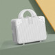 Mini suitcase 14-inch makeup box gift souvenir box suitcase storage box travel suitcase white