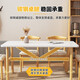 Editor-in-chief Xiang Nordic dining table home small apartment dining table rectangular living room dining table and chair combination rental room for Ohara