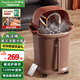 Royalstar foot bath over knee foot bath heated automatic massage foot bath constant temperature fully automatic electric foot bath fumigation household deep bucket knee knee foot bath bucket as a gift for parents 75CM knee brace tube model warm flow knee flush + calf soak + electric massage shower surfing calf + hidden handle + upgraded drain pipe
