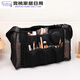 Make-up artist and make-up brush bag, crew on-site storage waist bag, outdoor cross-body back, portable, large, without zipper, black