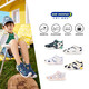 Dr. Jiang's summer trendy children's shoes for big boys and girls, comfortable and convenient Velcro health shoes, toe-cap children's sandals, blue/meter 31, foot length about 19.4-20.0